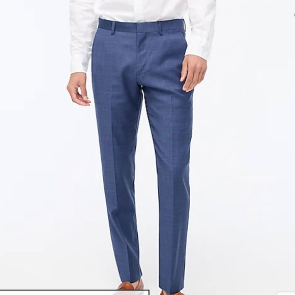 J CREW Marina blue Thompson suit pants in worsted wool - Picture 2 of 8
